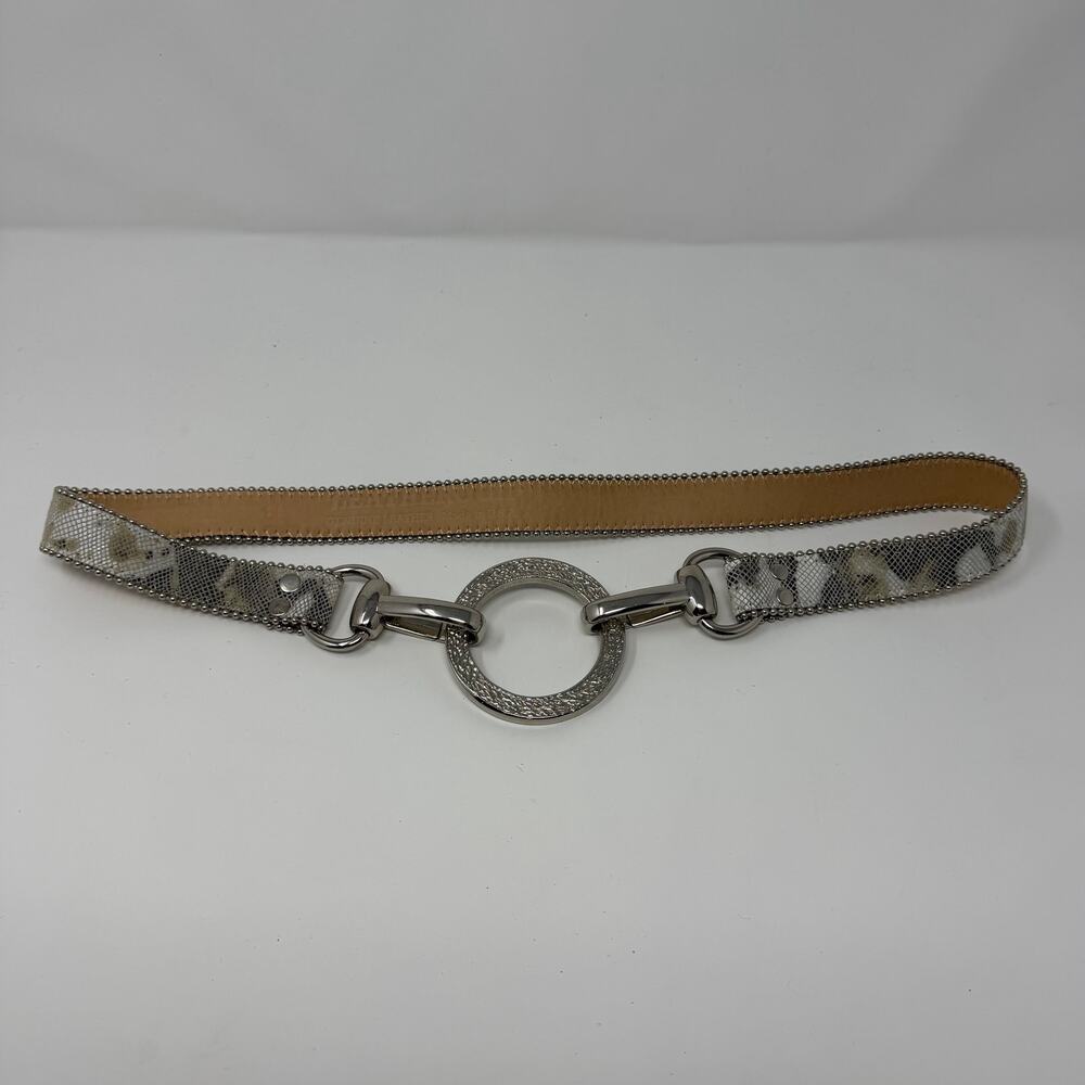 Vintage Genuine Leather Snakeskin Belt Size 6